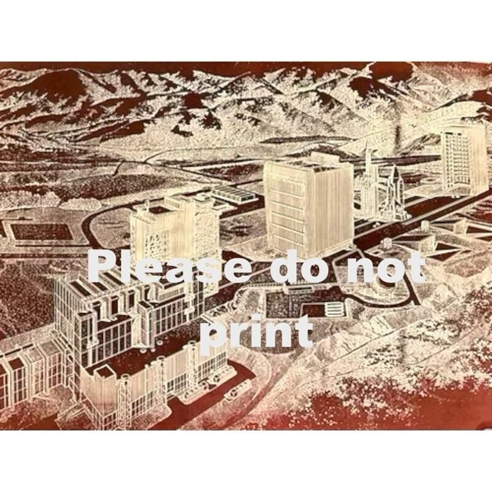 Ephemera 1984 Launch Complex SLC6 photo artist rendition‎ Landenburg AFB Lompoc
